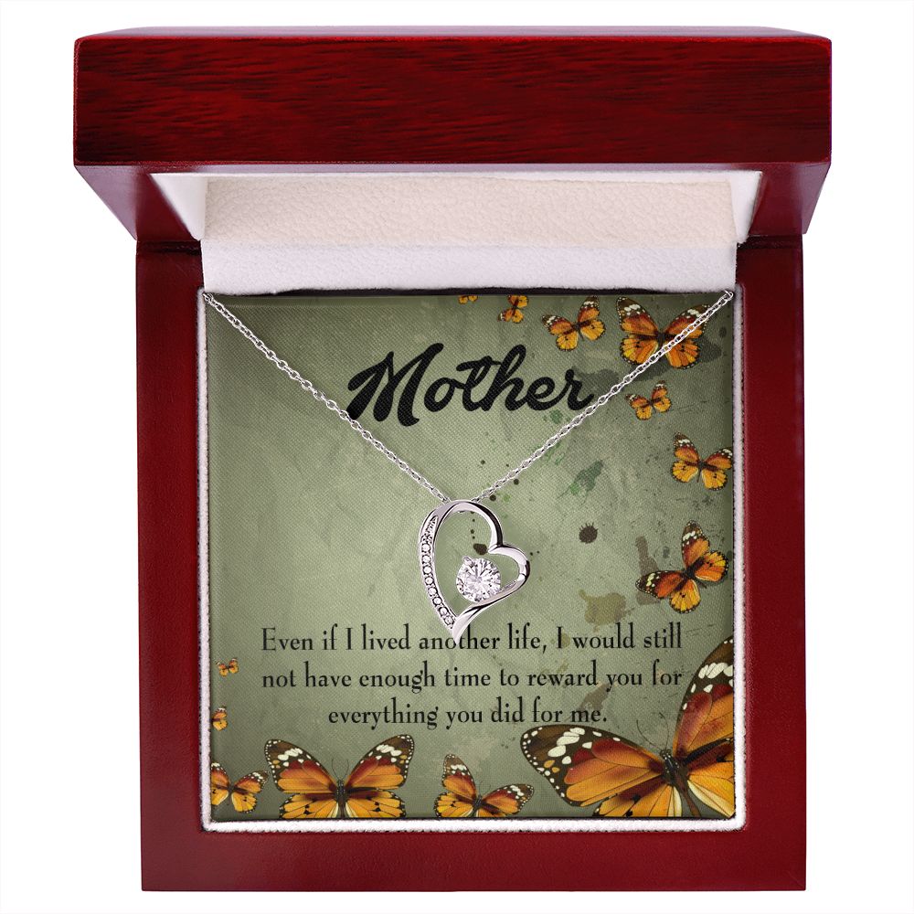 To Mom Another Life Forever Necklace w Message Card-Express Your Love Gifts