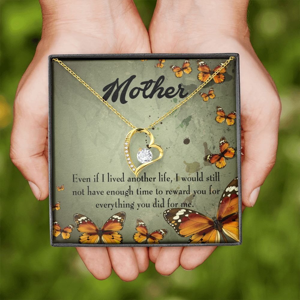 To Mom Another Life Forever Necklace w Message Card-Express Your Love Gifts