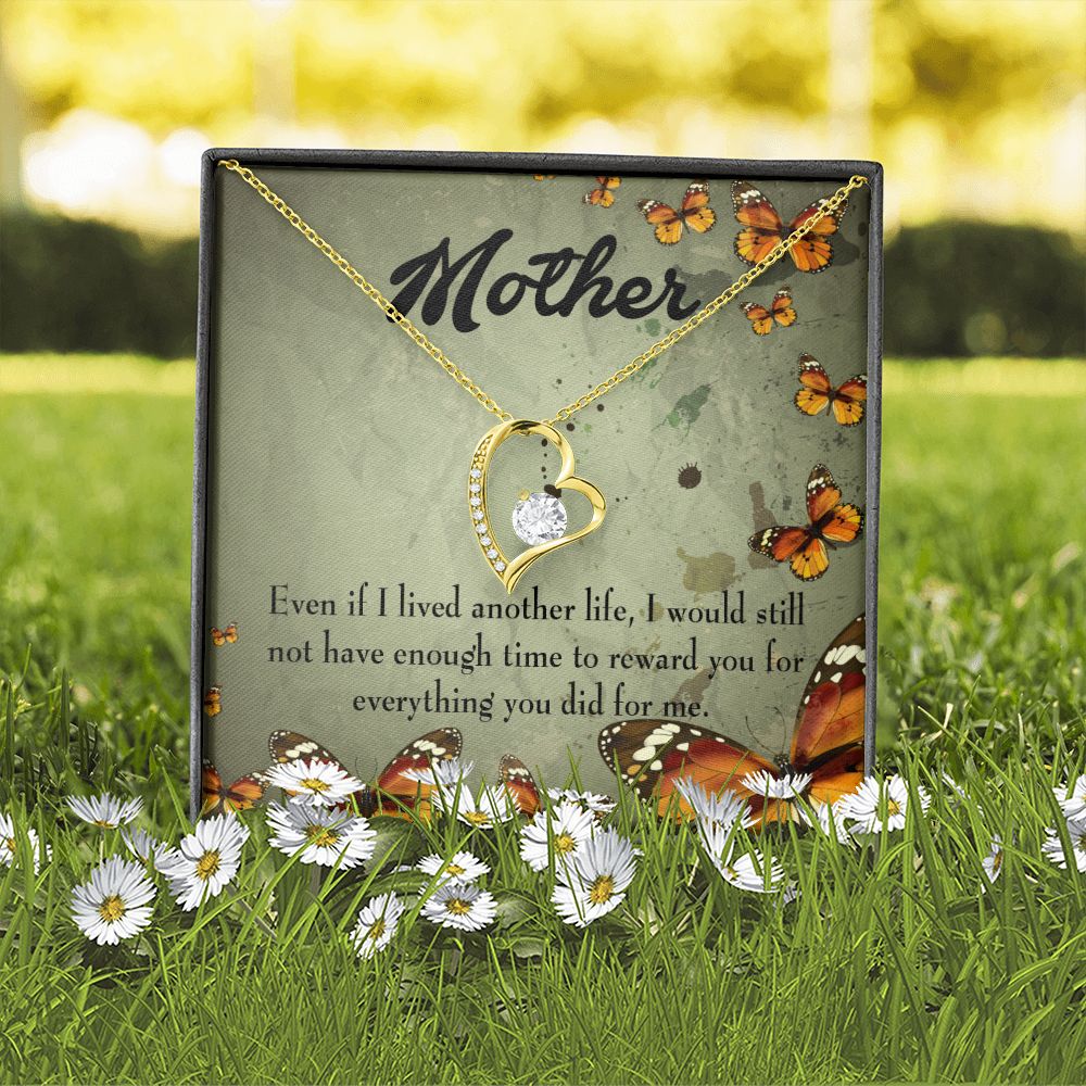 To Mom Another Life Forever Necklace w Message Card-Express Your Love Gifts