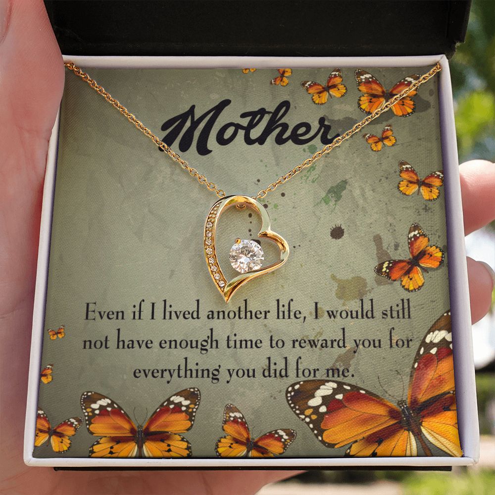 To Mom Another Life Forever Necklace w Message Card-Express Your Love Gifts