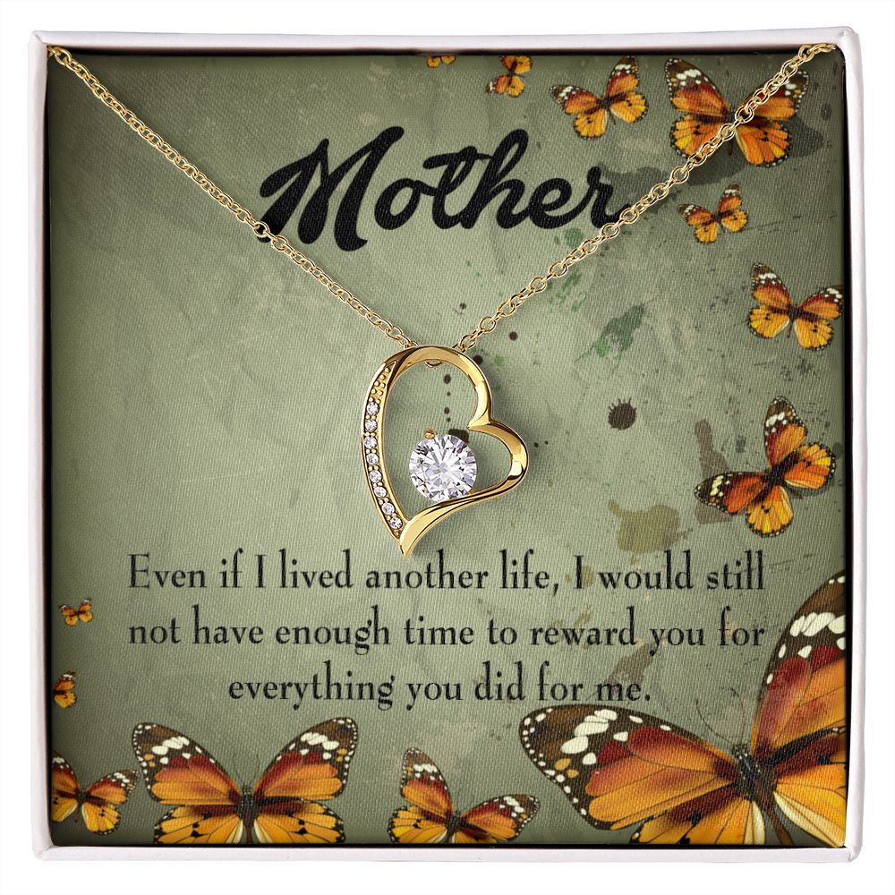 To Mom Another Life Forever Necklace w Message Card-Express Your Love Gifts