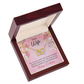 To Mom Birthday Message Adorable Wife! Inseparable Necklace-Express Your Love Gifts