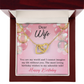 To Mom Birthday Message Adorable Wife! Inseparable Necklace-Express Your Love Gifts