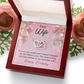 To Mom Birthday Message Adorable Wife! Inseparable Necklace-Express Your Love Gifts