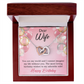 To Mom Birthday Message Adorable Wife! Inseparable Necklace-Express Your Love Gifts