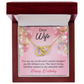 To Mom Birthday Message Adorable Wife! Inseparable Necklace-Express Your Love Gifts