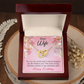 To Mom Birthday Message Adorable Wife! Inseparable Necklace-Express Your Love Gifts