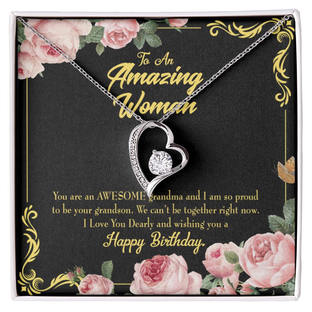 To Mom Birthday Message Awesome Grandma From Daughter Forever Necklace w Message Card-Express Your Love Gifts