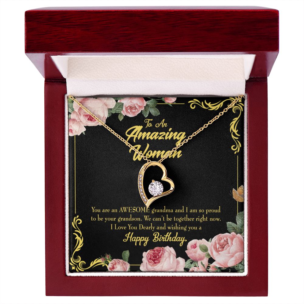 To Mom Birthday Message Awesome Grandma From Daughter Forever Necklace w Message Card-Express Your Love Gifts