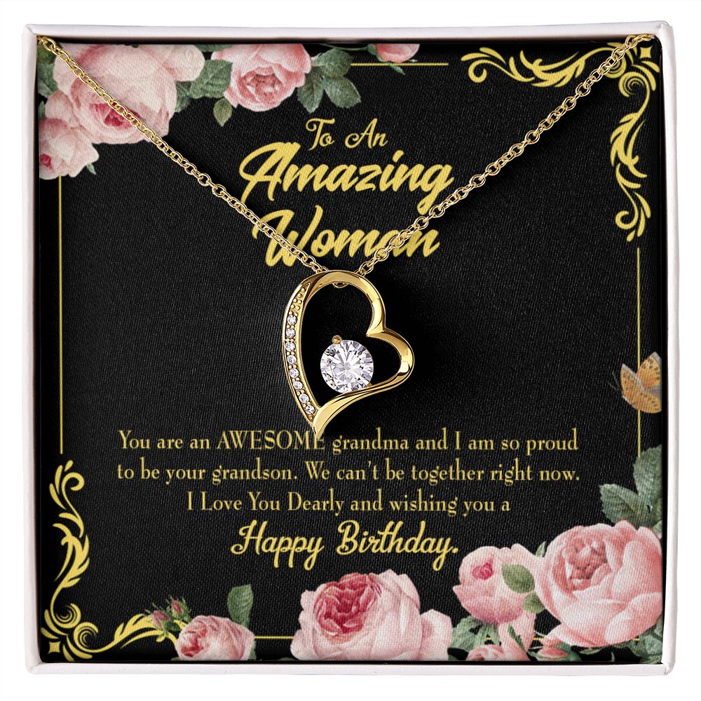To Mom Birthday Message Awesome Grandma From Daughter Forever Necklace w Message Card-Express Your Love Gifts