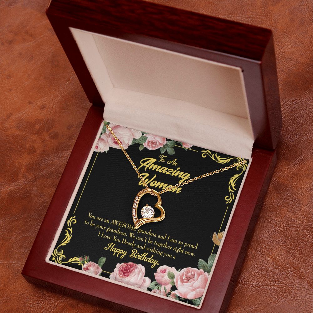 To Mom Birthday Message Awesome Grandma From Daughter Forever Necklace w Message Card-Express Your Love Gifts