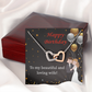 To Mom Birthday Message Beautiful and Loving Wife Inseparable Necklace-Express Your Love Gifts