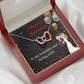 To Mom Birthday Message Beautiful and Loving Wife Inseparable Necklace-Express Your Love Gifts