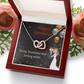 To Mom Birthday Message Beautiful and Loving Wife Inseparable Necklace-Express Your Love Gifts