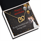 To Mom Birthday Message Beautiful and Loving Wife Inseparable Necklace-Express Your Love Gifts