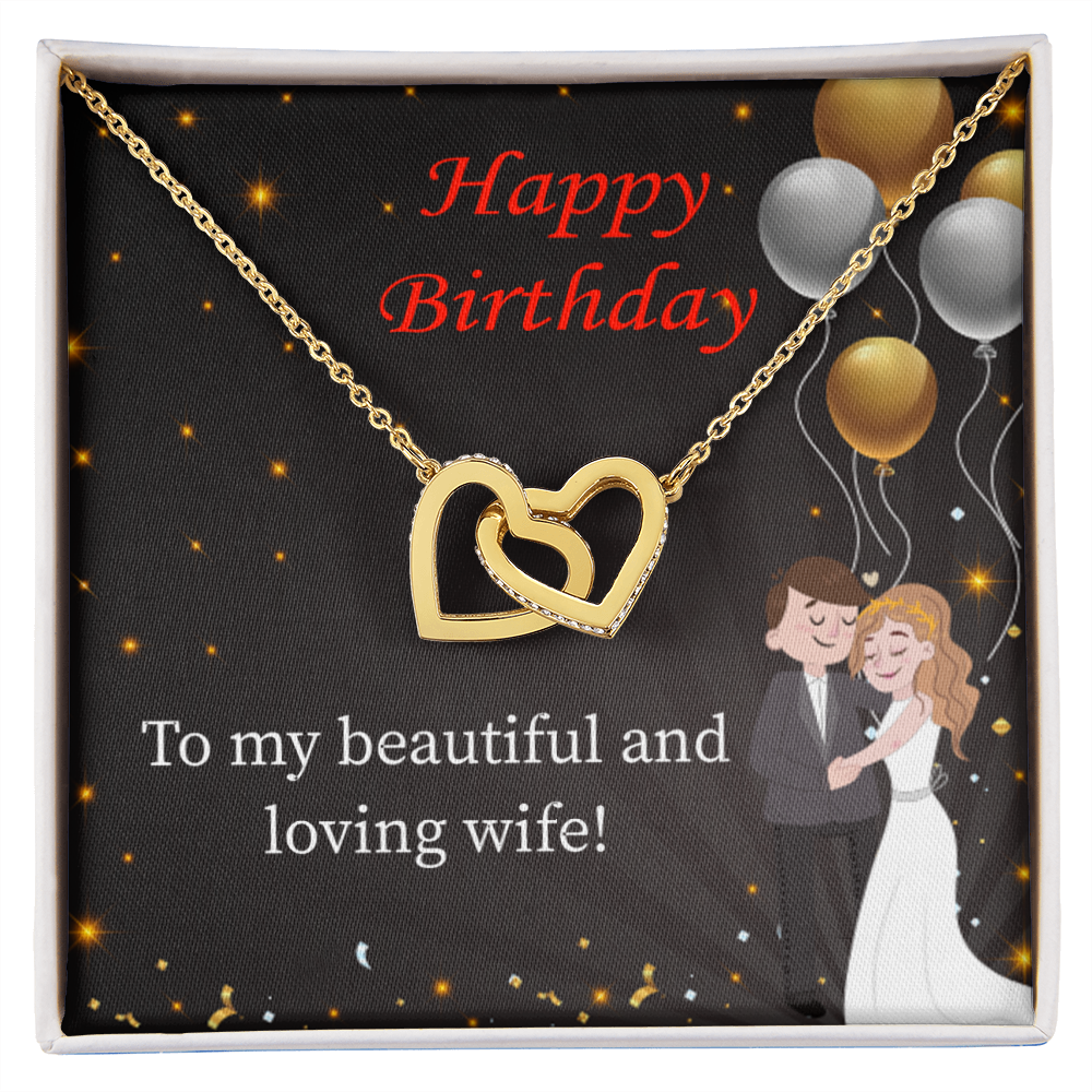 To Mom Birthday Message Beautiful and Loving Wife Inseparable Necklace-Express Your Love Gifts