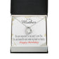 To Mom Birthday Message Beautiful Lady Mom Forever Necklace w Message Card-Express Your Love Gifts