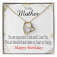To Mom Birthday Message Beautiful Lady Mom Forever Necklace w Message Card-Express Your Love Gifts