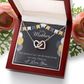 To Mom Birthday Message Because of You Mom Inseparable Necklace-Express Your Love Gifts