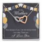 To Mom Birthday Message Because of You Mom Inseparable Necklace-Express Your Love Gifts