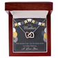 To Mom Birthday Message Because of You Mom Inseparable Necklace-Express Your Love Gifts