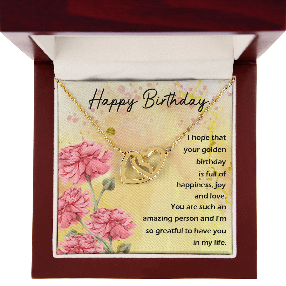 To Mom Birthday Message Birthday Woman Inseparable Necklace-Express Your Love Gifts