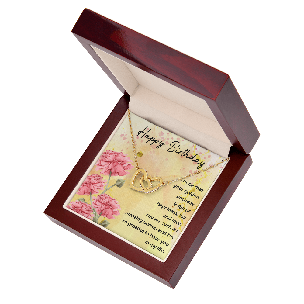 To Mom Birthday Message Birthday Woman Inseparable Necklace-Express Your Love Gifts