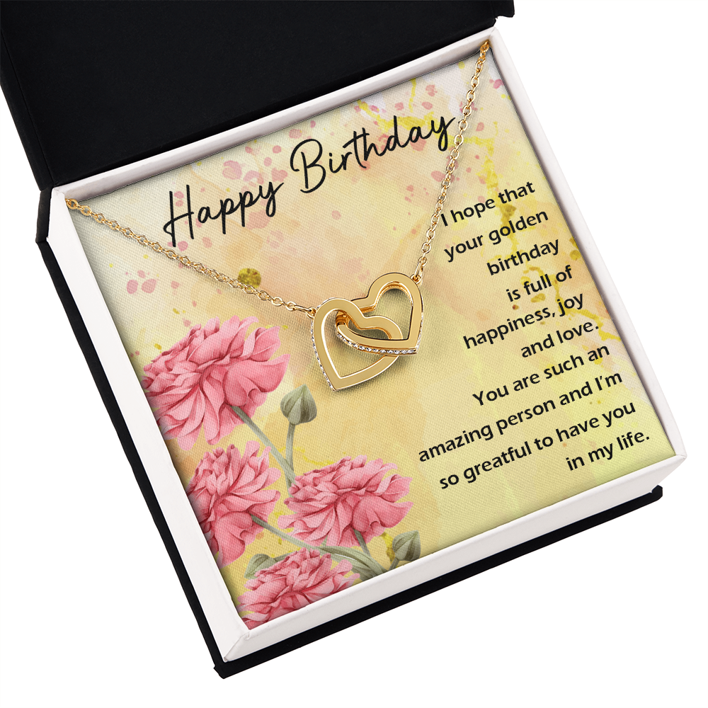To Mom Birthday Message Birthday Woman Inseparable Necklace-Express Your Love Gifts