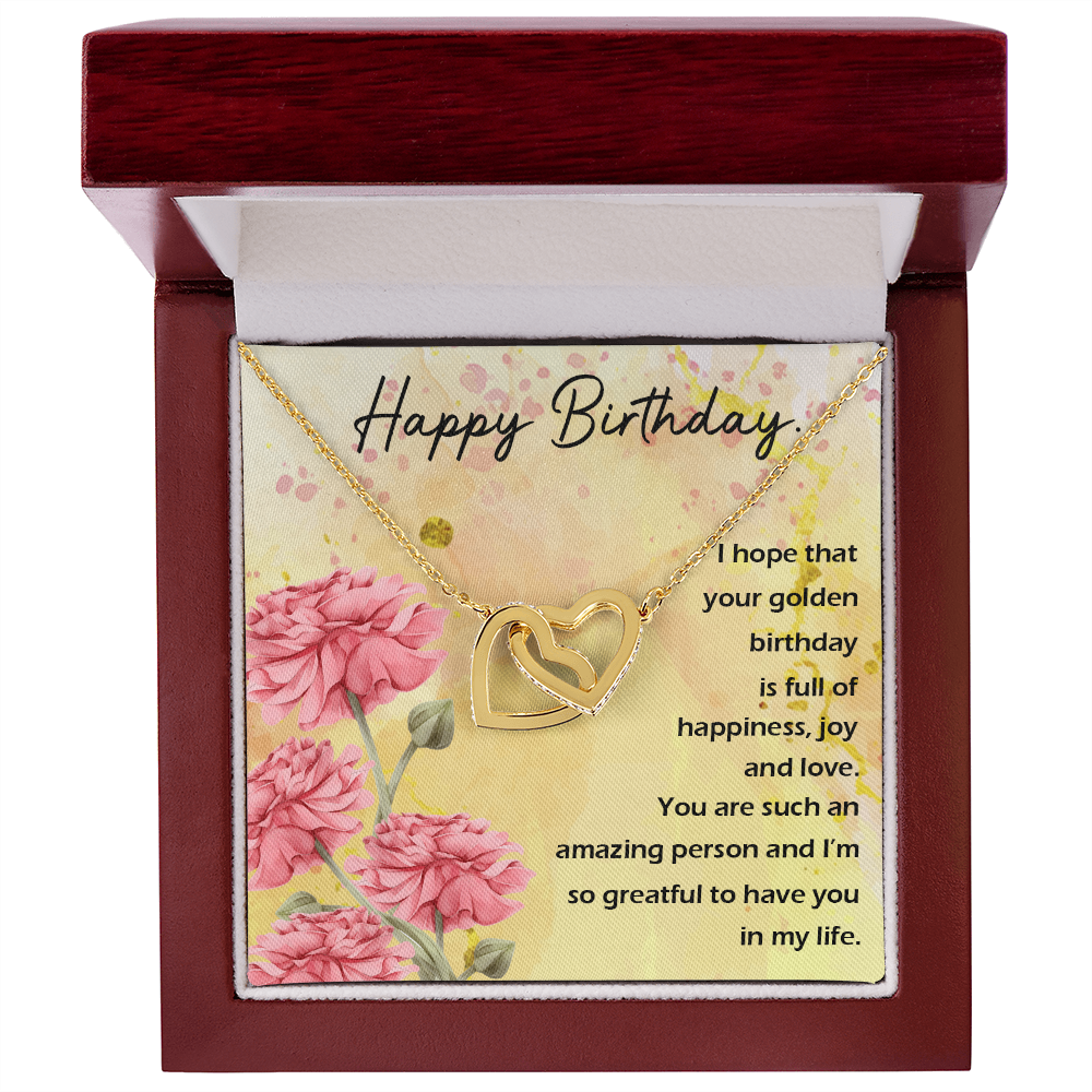 To Mom Birthday Message Birthday Woman Inseparable Necklace-Express Your Love Gifts