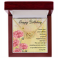 To Mom Birthday Message Birthday Woman Inseparable Necklace-Express Your Love Gifts