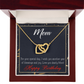 To Mom Birthday Message Blessings and Joy Inseparable Necklace-Express Your Love Gifts