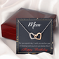To Mom Birthday Message Blessings and Joy Inseparable Necklace-Express Your Love Gifts