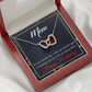 To Mom Birthday Message Blessings and Joy Inseparable Necklace-Express Your Love Gifts