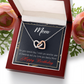 To Mom Birthday Message Blessings and Joy Inseparable Necklace-Express Your Love Gifts