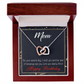 To Mom Birthday Message Blessings and Joy Inseparable Necklace-Express Your Love Gifts