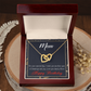 To Mom Birthday Message Blessings and Joy Inseparable Necklace-Express Your Love Gifts