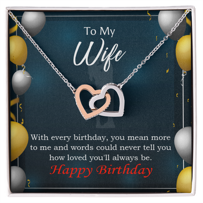 To Mom Birthday Message Every Birthday Inseparable Necklace-Express Your Love Gifts
