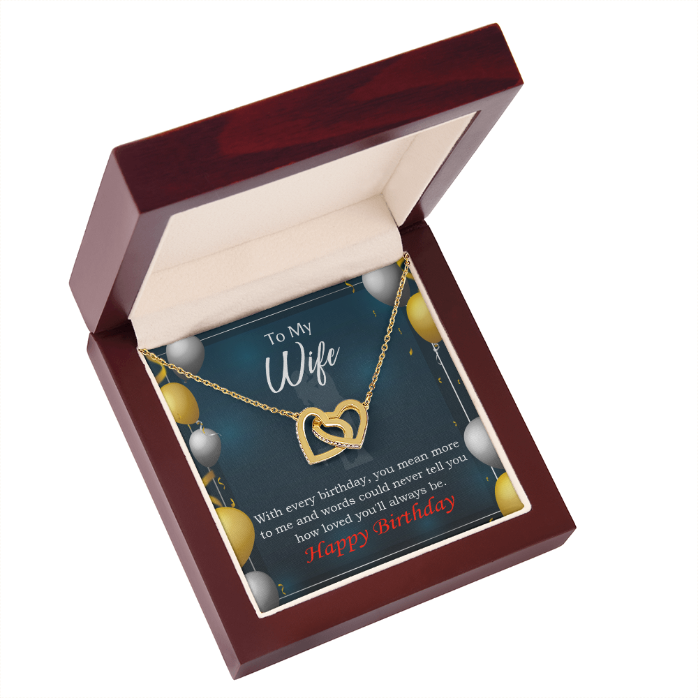 To Mom Birthday Message Every Birthday Inseparable Necklace-Express Your Love Gifts