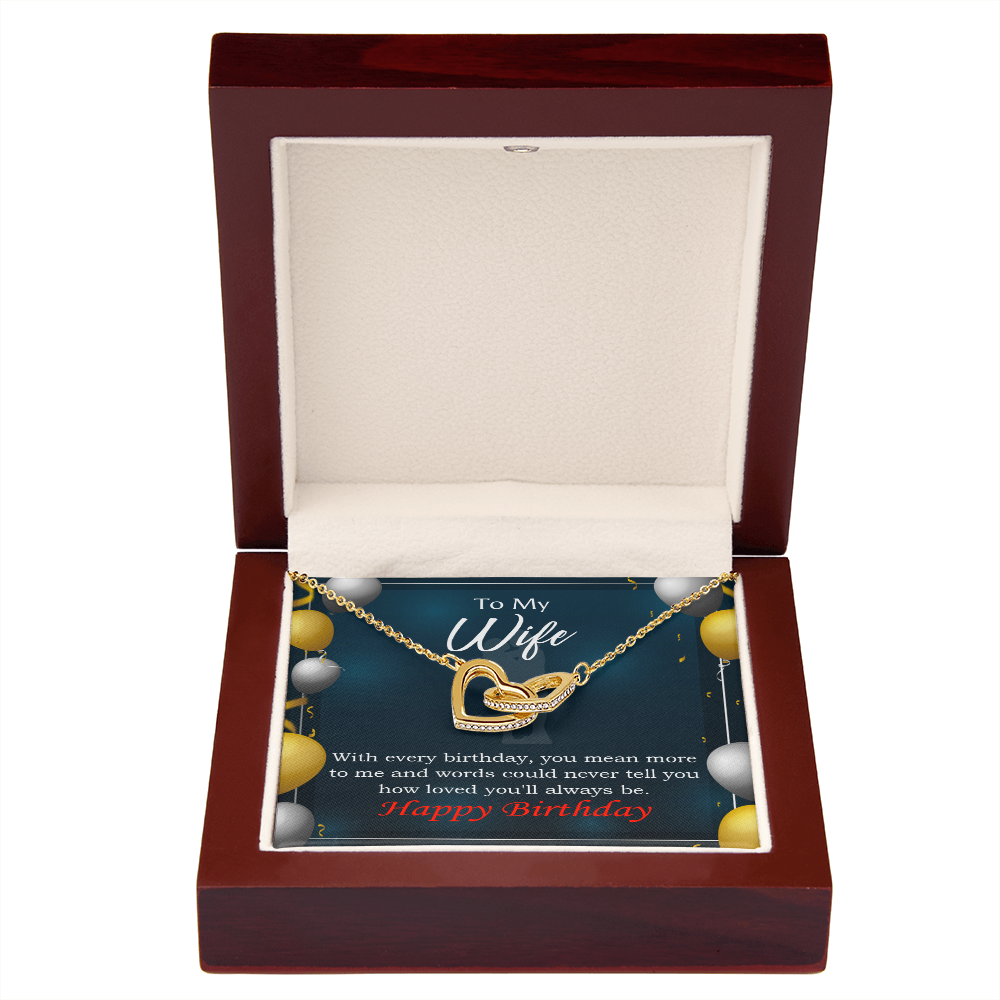 To Mom Birthday Message Every Birthday Inseparable Necklace-Express Your Love Gifts