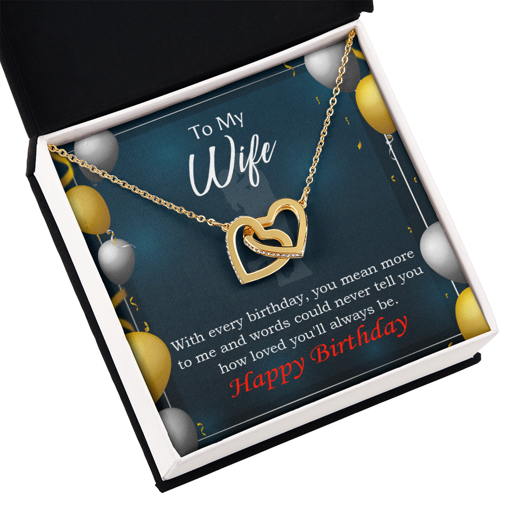 To Mom Birthday Message Every Birthday Inseparable Necklace-Express Your Love Gifts