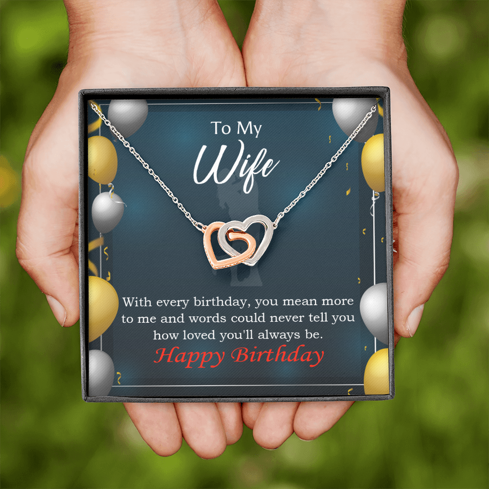 To Mom Birthday Message Every Birthday Inseparable Necklace-Express Your Love Gifts