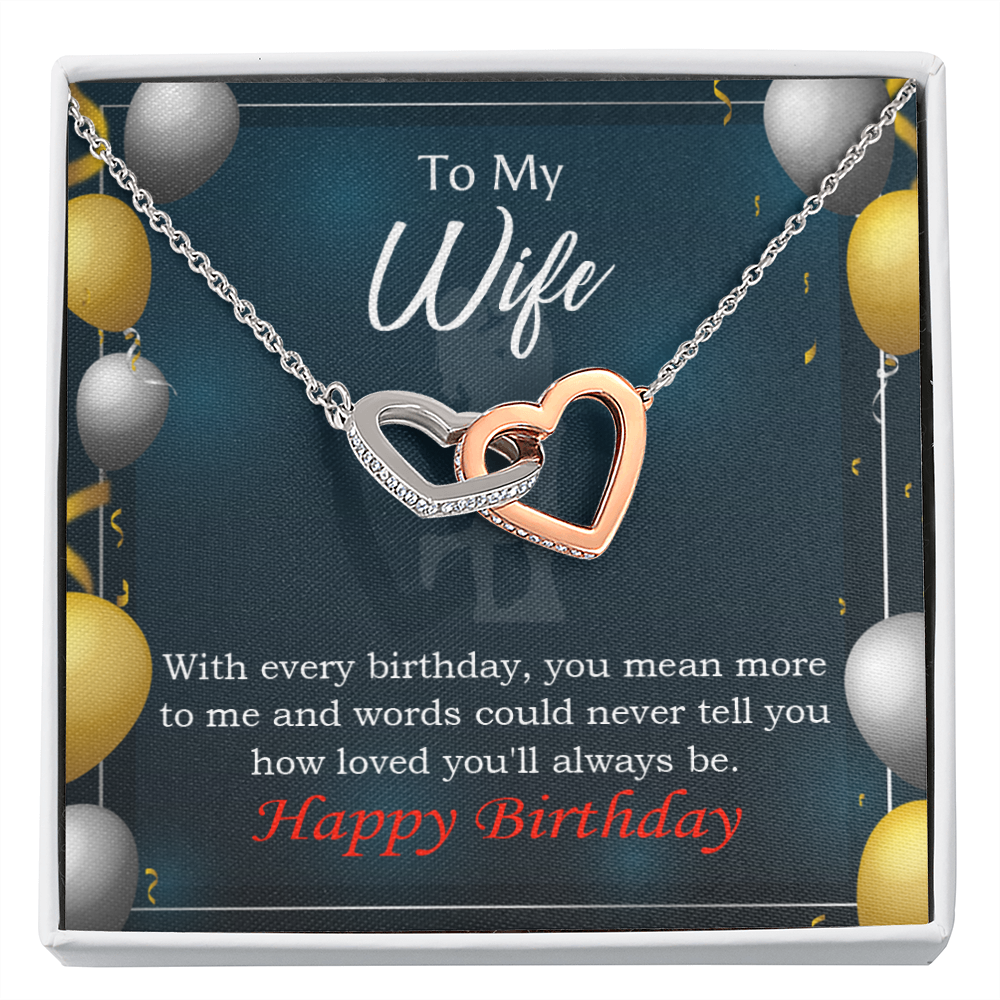 To Mom Birthday Message Every Birthday Inseparable Necklace-Express Your Love Gifts