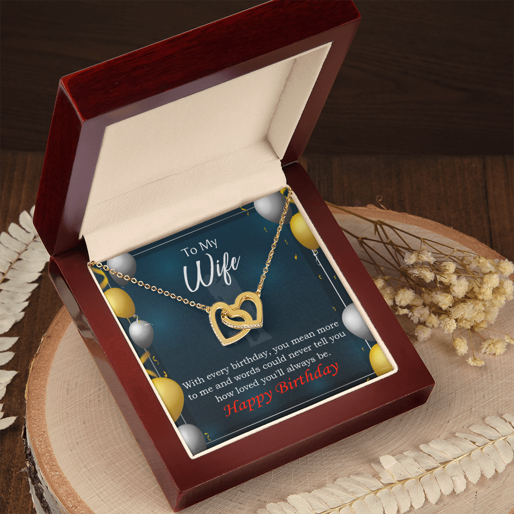 To Mom Birthday Message Every Birthday Inseparable Necklace-Express Your Love Gifts