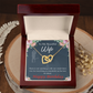 To Mom Birthday Message Everything is Wonderful Inseparable Necklace-Express Your Love Gifts