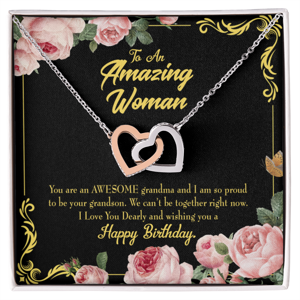 To Mom Birthday Message Happy Birthday Mom From Daughter Inseparable Necklace-Express Your Love Gifts