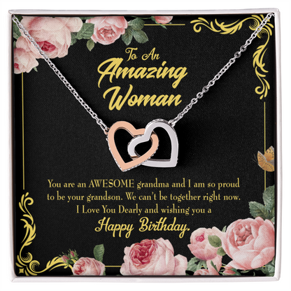 To Mom Birthday Message Happy Birthday Mom From Daughter Inseparable Necklace-Express Your Love Gifts