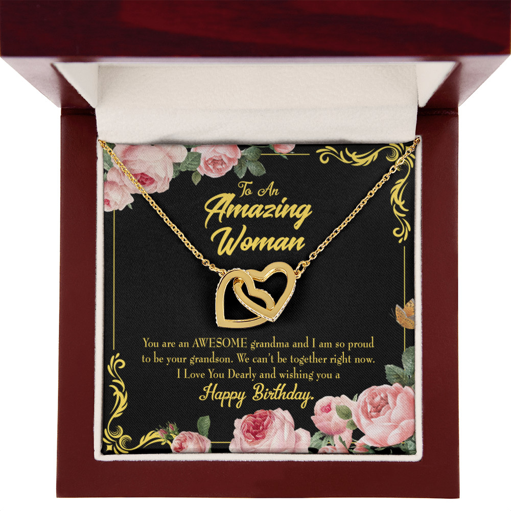 To Mom Birthday Message Happy Birthday Mom From Daughter Inseparable Necklace-Express Your Love Gifts