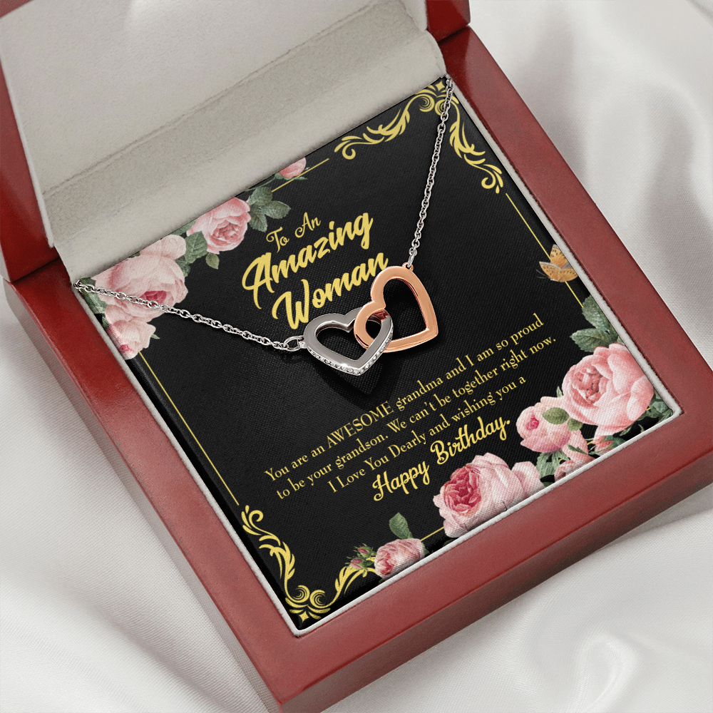 To Mom Birthday Message Happy Birthday Mom From Daughter Inseparable Necklace-Express Your Love Gifts