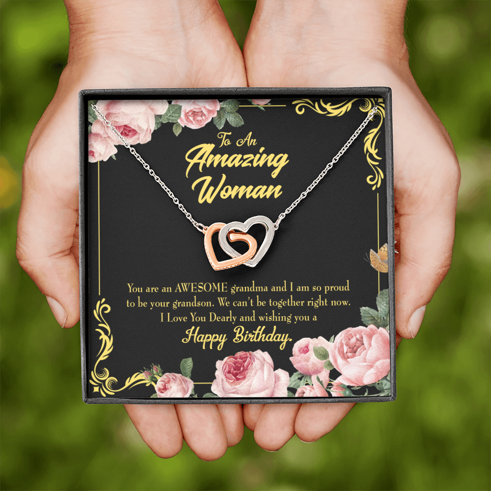 To Mom Birthday Message Happy Birthday Mom From Daughter Inseparable Necklace-Express Your Love Gifts