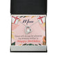 To Mom Birthday Message Home is Mom Forever Necklace w Message Card-Express Your Love Gifts